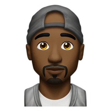 Tupac realist sticker