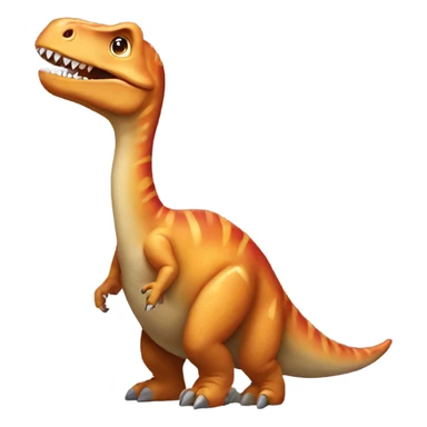 Dinosaur nugget sticker