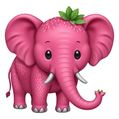Hazme un elefante con piel de fresa sticker