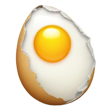cracked egg  sticker