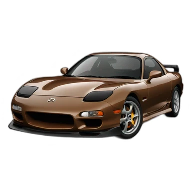 mazda rx7 fd brown sticker