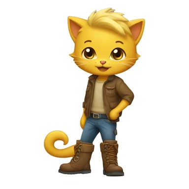 Gata con botas sticker