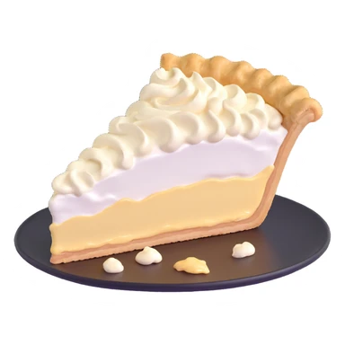 cream pie mostly splatted, cream and crust spreading wider, playful, no background, same angle sticker