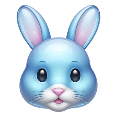 crystal bunny sticker