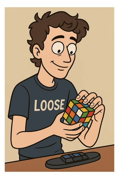 Feliks Zemdegs Loose play Rubik's cube  sticker