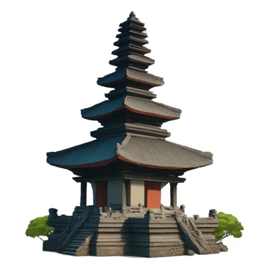 Bali temple tower sticker