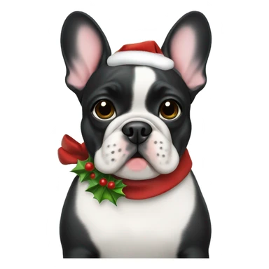 Christmas frenchie  sticker