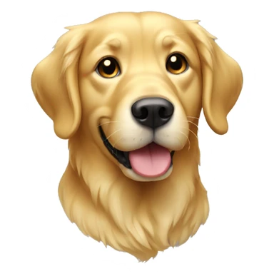 Gold retriever dog sticker