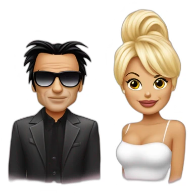 Pamela Anderson and tommy lee sticker