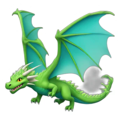 flying-dragon-spread-wings sticker