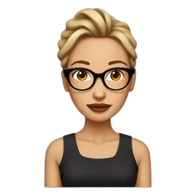 angelina golie avec les lunettes sticker