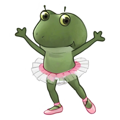 Toe nail dancing sticker