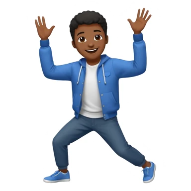 dans eden siyahi sticker