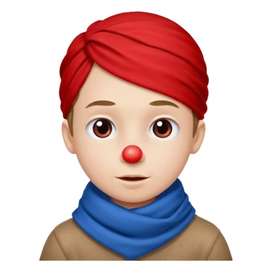 Kid with red nose and scarf











 sticker