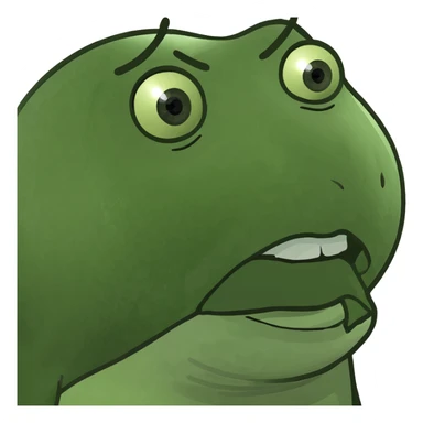 Brunette woman with spilled milk on her face with a surprised face sticker