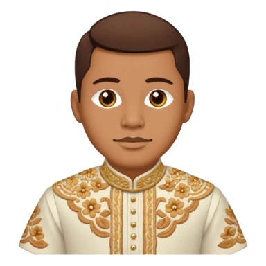 Men wearing barong Tagalog  sticker