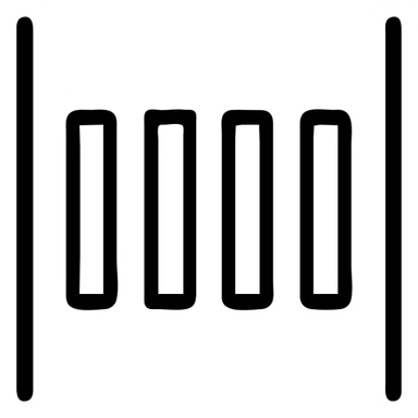 minimalistic zebra crossing, black and white, clean lines sticker