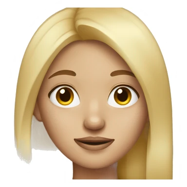 Blonde girl with freckles sticker