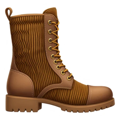 Patterned Corduroy texture ridges boots sticker