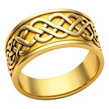 celtic gold ring sticker