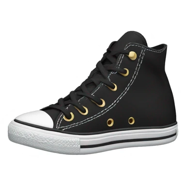 black converse all star chuck taylor high sticker