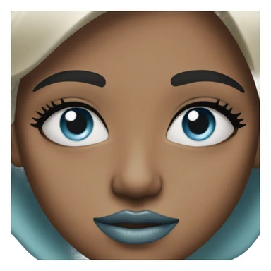 Light blue make up sticker