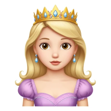 girls in a princess dress sticker