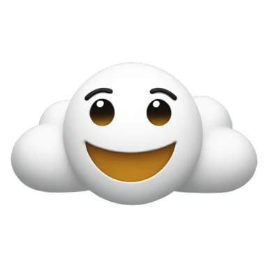 smiling in the sky sticker