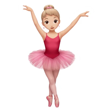 plain isolated red ballerinas sticker