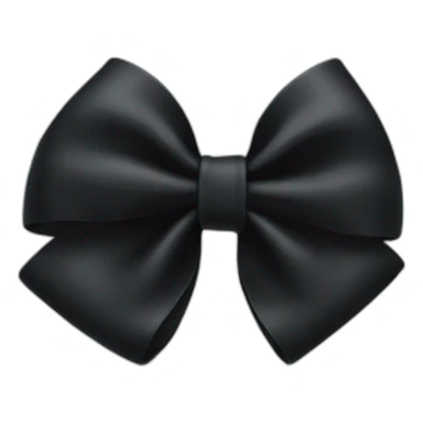 black bow emojie sticker