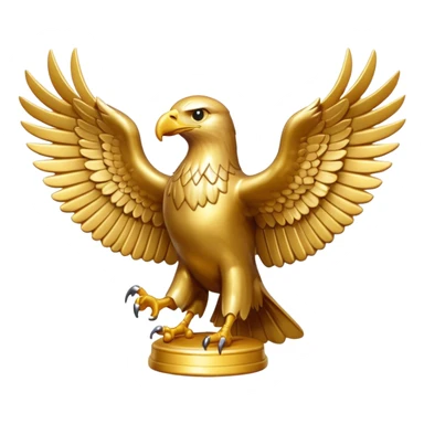 Gold dessert eagle  sticker