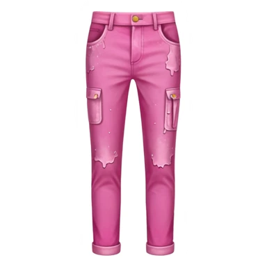 paint splashed pink pants sticker