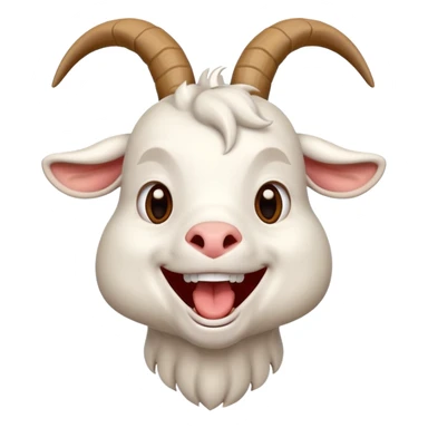 Goat laugh sticker