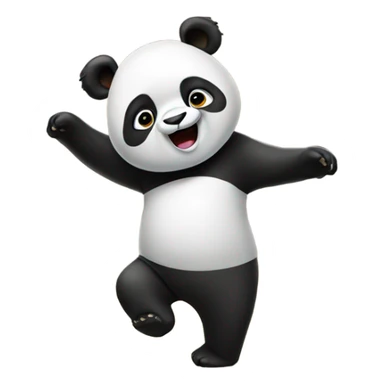 A panda dancing  sticker