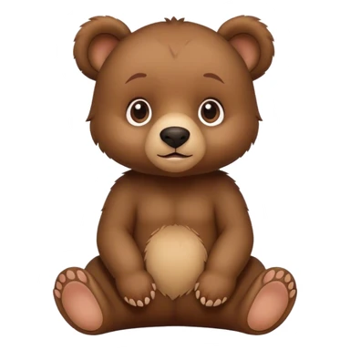 Oso bebe sentando  sticker