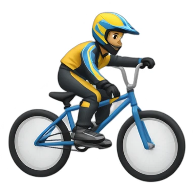 Pilote de bmx race sticker