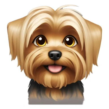 Cute yorki dog  sticker