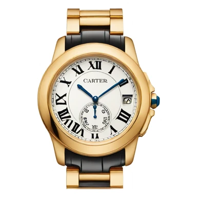 gold cartier watch sticker