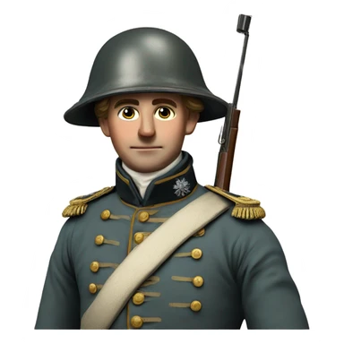british soldier with rifle 19 century sticker