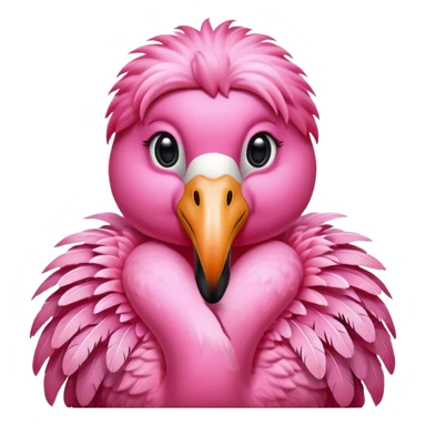 flamingo with shirt sticker
