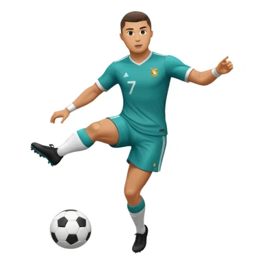 Ronaldo Kicking a football sticker