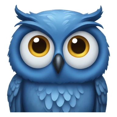blue owl sticker