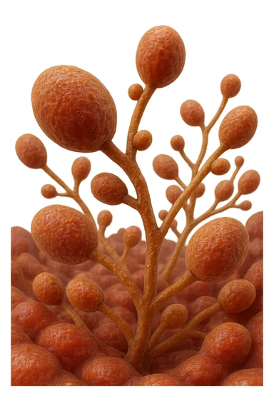 CANDIDA INTESTINALE, IPERREALISTICA 4K sticker