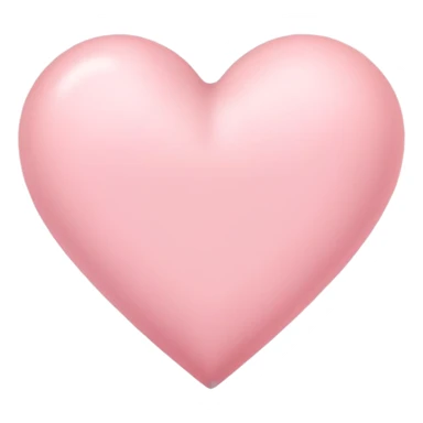 soft pink heart  sticker