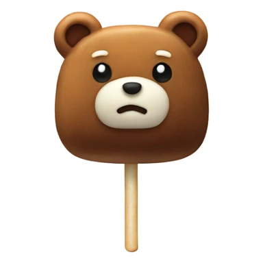 Bear-shaped marshmallows sticker
