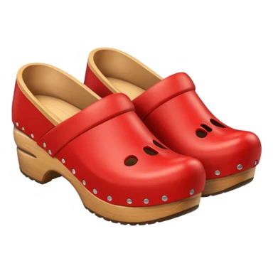 clogs red sticker