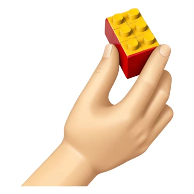 Mini Paul's hand has Lego Telegram  sticker