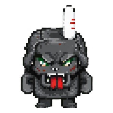 angry face with middle finger sticker