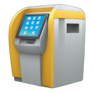 digital kiosk  sticker