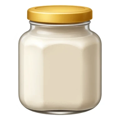 Poudre blanche dans un bocal  sticker